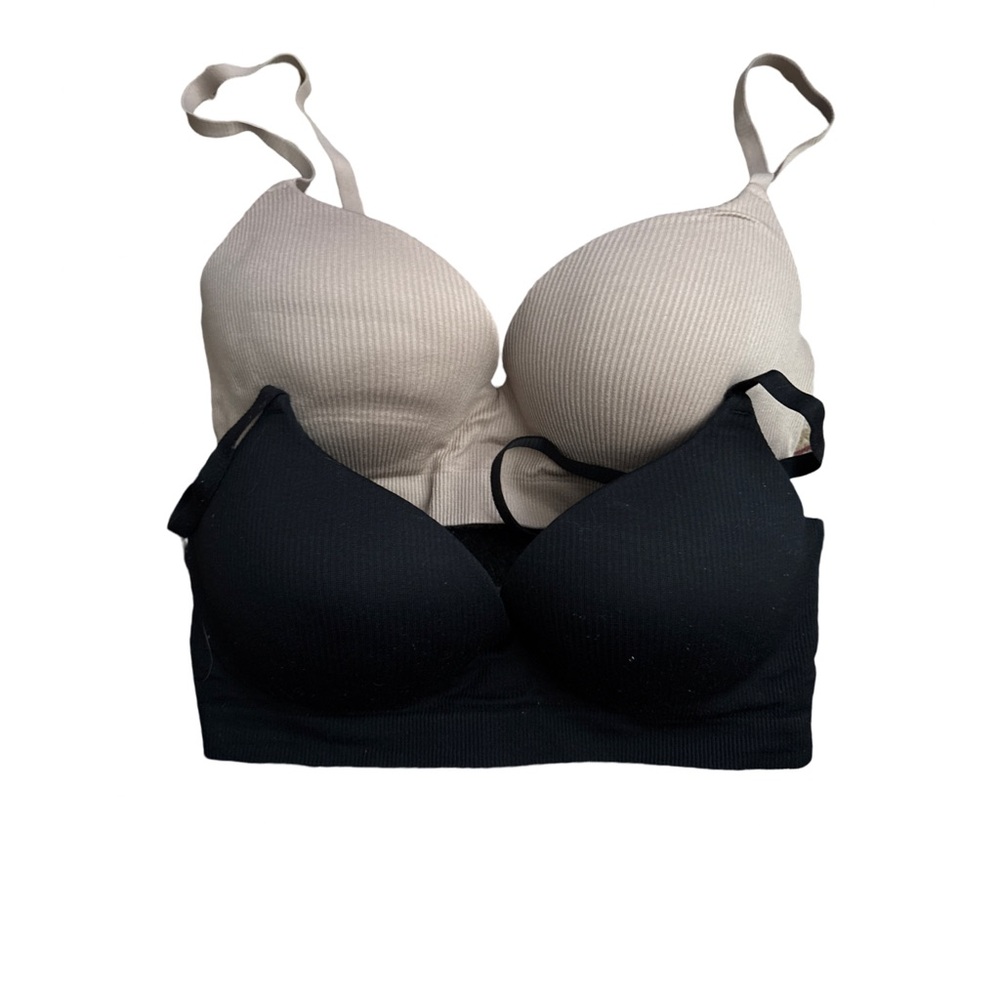2 x H & M push-up bra lot - 32 D